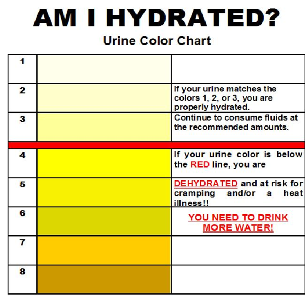 are you hydrated cflo urine color chart center for lost objects - urine ...